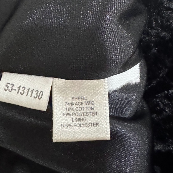 Ann Taylor Women's Black Persian Lamb Texture Faux Fur Coat Size S - Picture 10 of 11